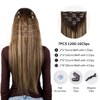 SoBeauty Clip in Hair Extensions Real Human Hair, Invisible Clip
