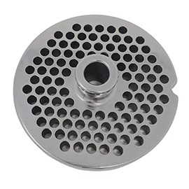 #22 Meat Grinder Plates with Hubs - Cozzini Cutlery Imports - Choose Your Size (3/16 in. - 5mm - Medium Bruger Grind)