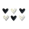 Roeda Brighten Your Life 14361kw Black and White Dotted Hearts