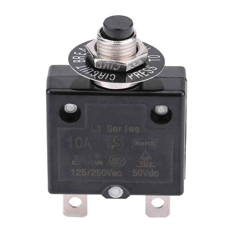 KIMISS 10A Thermal Switch Reset, Circuit Breaker Manual Reset, Over