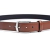 Lacoste LB71570 Men's Casual Belt with Cowhide Leather, navy