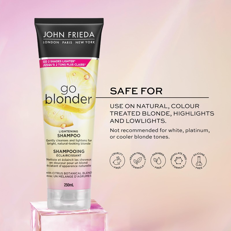 John Frieda Go Blonder Lightening Shampoo for Strengthening and Restoring