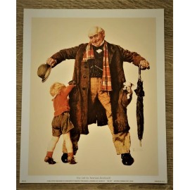 Norman Rockwell  1996  " The Gift  NR0103 " 9 x 11"