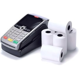 20 X 57x40mm Thermal Credit Card PDQ Machine Till Rolls, Cash Register Thermal Paper Receipt, for PDQ POS EPOS EFTPOS terminals, Barclaycard Verifone Ingenico Move Sagem Spire Pax Worldpay
