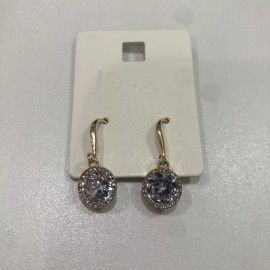 I Am Light Blue Gem Circle Dangly Earring Set