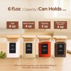 ComSaf 16Pcs Glass Spice Jars with Bamboo Lid, 6oz Airtight