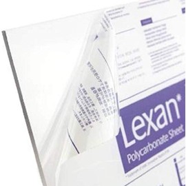 Polycarbonate Lexan Sheet Clear 0.250” - 1/4" (6 mm) 24" x 48" - Thermoforming