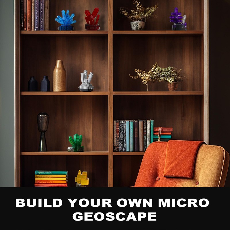 Oeasic Geology Crystal Building Set for Adults, 564PCS Model Collection