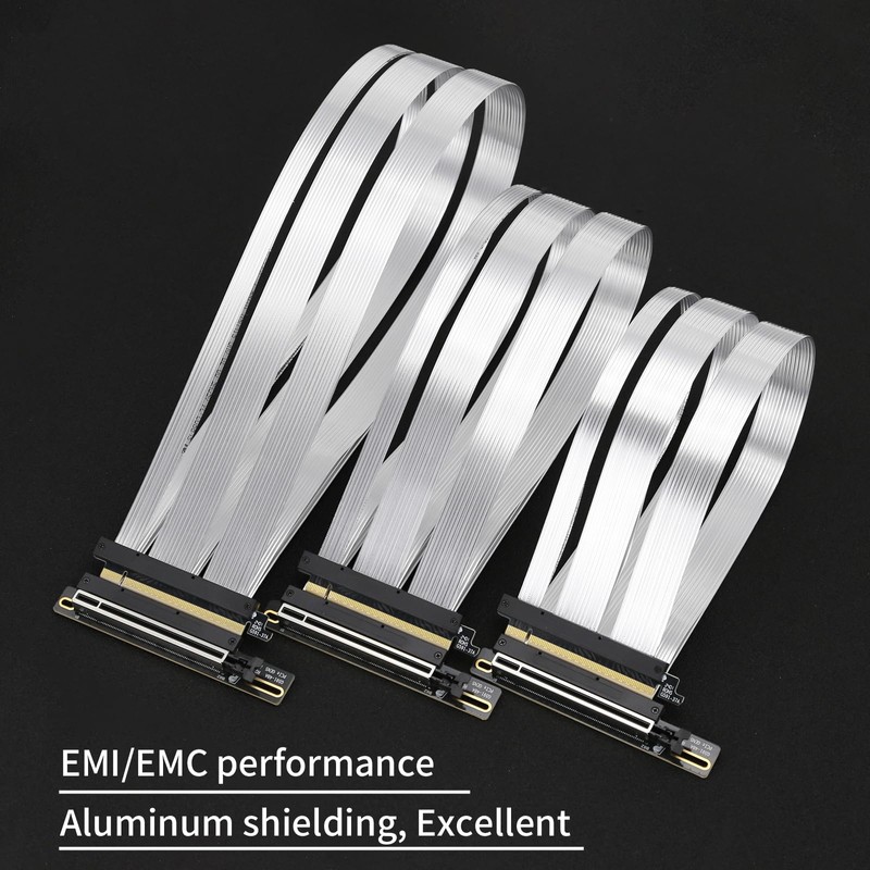 GIGA-MEGA PCIe 5.0 X16 Riser Cable GPU Extension Cable GEN5