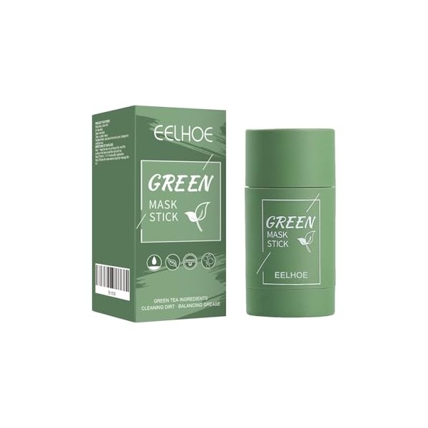Green Tea & Glycerin Clay Mask Stick – Oil Absorbing