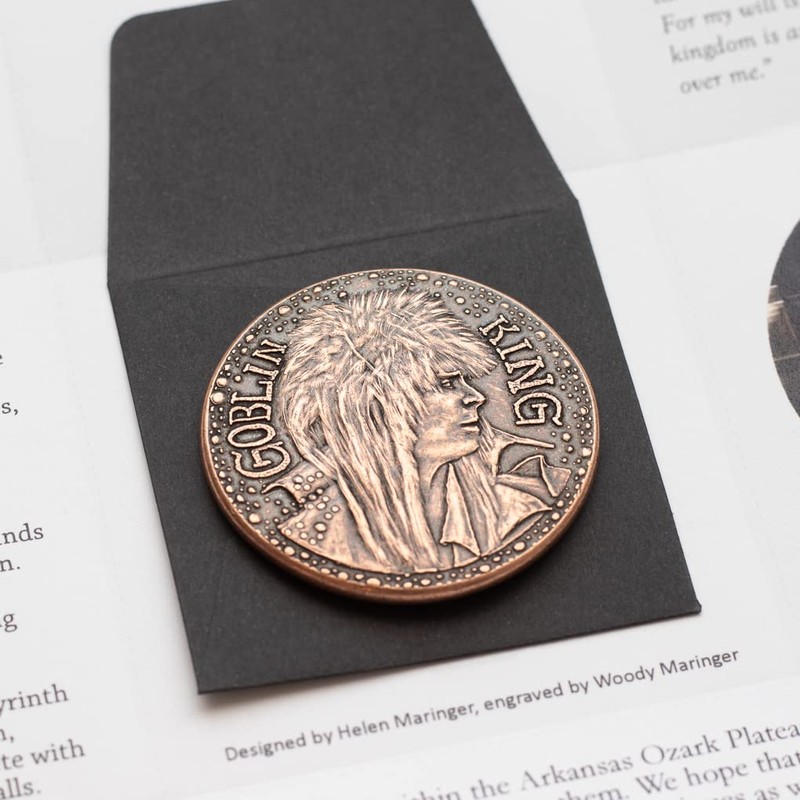 Labyrinth Goblin King Jareth Copper Coin