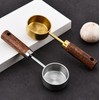2Pcs Coffee Measuring Scoop Spoon Short Stainless Steel Coffee Scoop