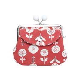 倭物や　カヤ 【Kaya】 Retro Eastern Europe Motif Double GAMAGUCHI Clasp Purse,7JMP9104,RED., Red, Gamaguchi