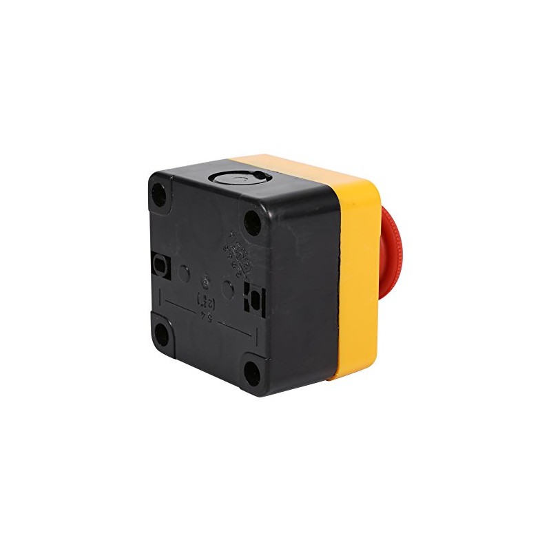 Atyhao Emergency Stop Push Button Switch Plastic Shell Red Shield