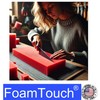 FoamTouch 1" x 24" x 96" Upholstery Foam, Red