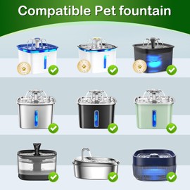 Cat Water Fountain Filter,Compatible with Veken 95 oz/2.8 L Cat Fountain Filters Replacement,Pet Water Dispenser Filter Replacement (16+16pack)