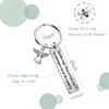 JIUSHUN Guardian Angel Keychains Guardian Angel Prayer Gift Protective Keychain