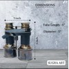 SUGRA ART 6 inches Antique Brass Binocular for Adults and