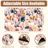 Dish Drying Mat Pink Flowers Berries Leaves Coffee Bar Mat