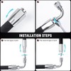 AKM 3Pcs 90 Degree Hydraulic Hose Field Repair Kit,1/4", 3/8",