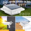 UniqueFire Solar Gutter Lights Outdoor, 40 LEDs Bright Solar Powered
