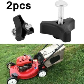 Zenarao 2 Sets Lawn Mower Handle Screws, Lawn Mower Accessories, Triangle Handle Knob Nut Screws for Various Types of Lawn Machines, Lawn Mower Parts