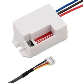 Greluma Infrared Sensor Switch, Mini Infrared Motion Sensor for Indoor Installation, 220 V Built-in Motion Sensor, Detection Range 8 m at 360°, Pack of 1