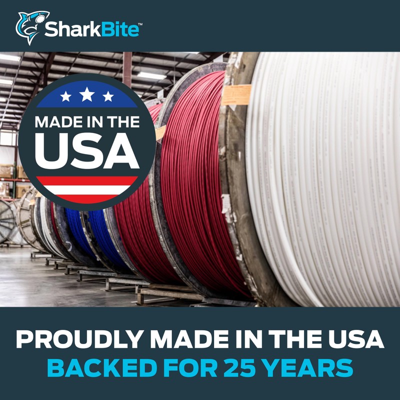 SharkBite 3/4 Inch x 100 Feet White PEX-A, Made in