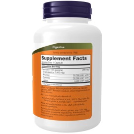 NOW Supplements Pancreatin Digestive Enzymes 250 Count Gluten Soy Dairy Free