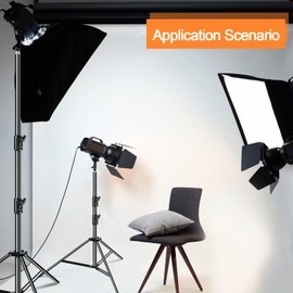 EMART 2 Pack Heavy Duty Light Stand 8.5ft, Spring Cushioned, Aluminum Construction, Photo Video Studio Tripod with Carrying Bag for Photography Lighting, Softbox, Flash