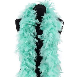 Deluxe Mint Green Feather Boa – 100g -180cm