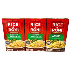 Rice A Roni Cheddar Broccoli Flavored Rice Mix 6.5 oz (3 Pack)