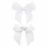 50Pcs Pre-Tied Sheer Bows with 1 Inch Stretch Elastic Loops,