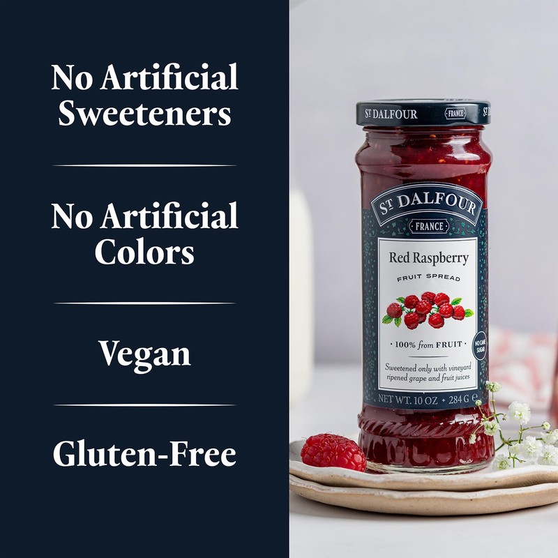 St. Dalfour Red Raspberry Fruit Spread - 10oz - 100%