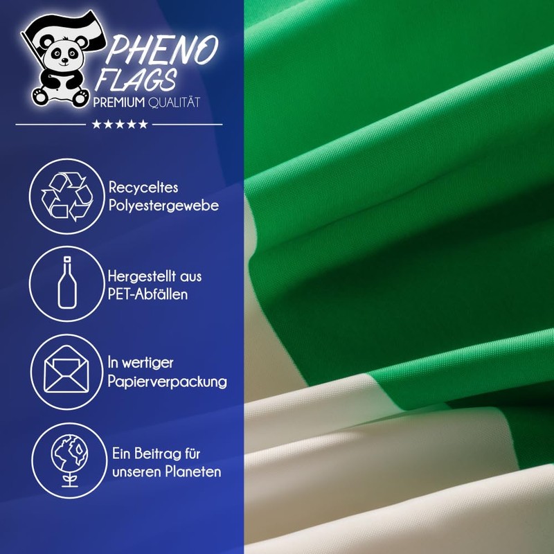 PHENO FLAGS Premium Italy Flag 90 x 150 cm –