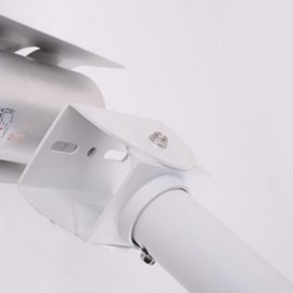Wall-Mounted CCTV Bracket with 1-Joint Angle Adjustment White