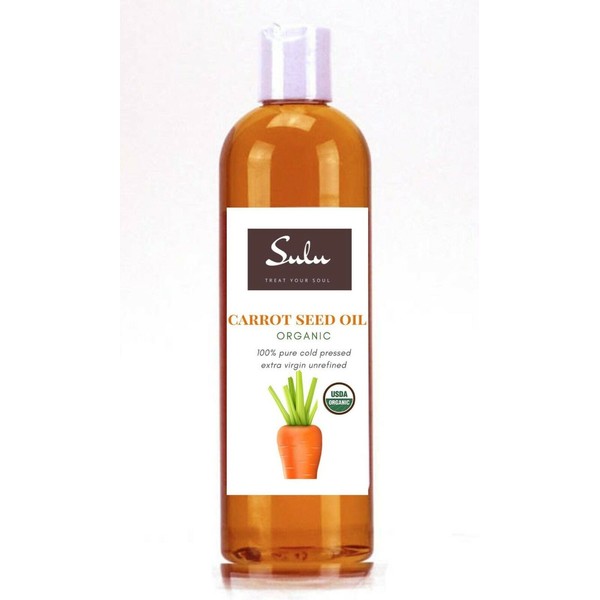 16 OZ HIGH QUALITY 100% PURE ORGANIC CARROT SEED OIL UNREFINED EXTRA VIRGIN
