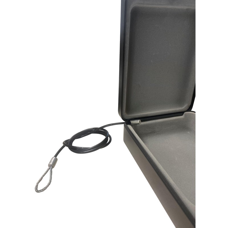 Arregui C9427 Security Box with Cable for fixing, Black