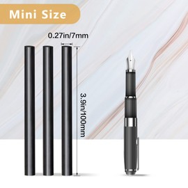 Manarty Black Hot Glue Stick, 48 PCS 0.27" Dia x 4" Long Mini Hot Melt Glue Sticks Colored, Adhesive EVA Glue Sticks for Sealing Repairing Stamp DIY Art Handmade Car Craft Decoration Office Project