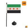AZ FLAG Pack of 10 Syrian Table Flags - Free