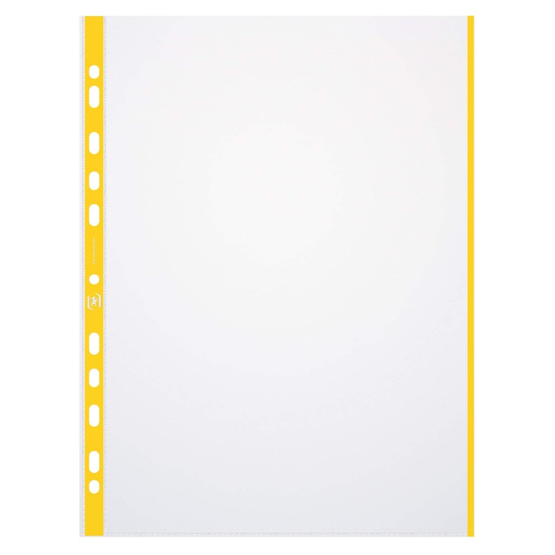 Oxford Pack of 10 A4 Document Wallets with Coloured Edge