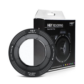 H&Y RevoRing 67-82mm Black Mist 1/4 Filter 2 in 1 Black Diffusion 1/4 Cinematic Effect Magnetic Filter for Vlog Portrait Photography Videography