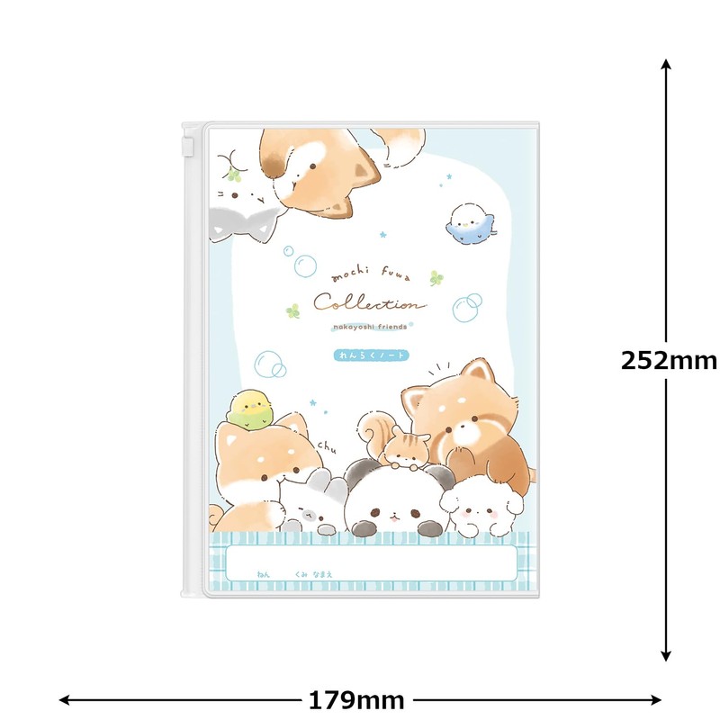 Coolia 00036 Notebook, B5 Vertical, Contact Note with Cover, Mosquito-Fu-Kantai