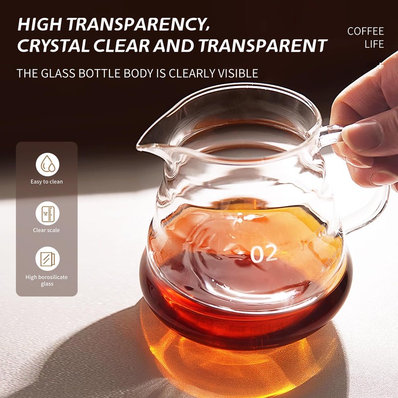 Glass Coffee Server for Drip Coffee Maker, Standard Glass Coffee