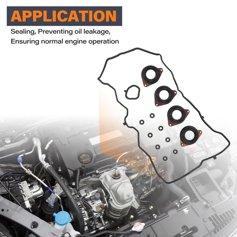 AFEISOL 12030-5A2-A01 Engine Valve Cover Gasket Set Kit, Compatible with