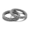 Ensoul 2.7" Inner Diameter Mesh Wire Twisted Metal Bracelets &