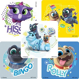 SmileMakers Puppy Dog Pals Stickers - Prizes and Giveaways - 100 Per Pack