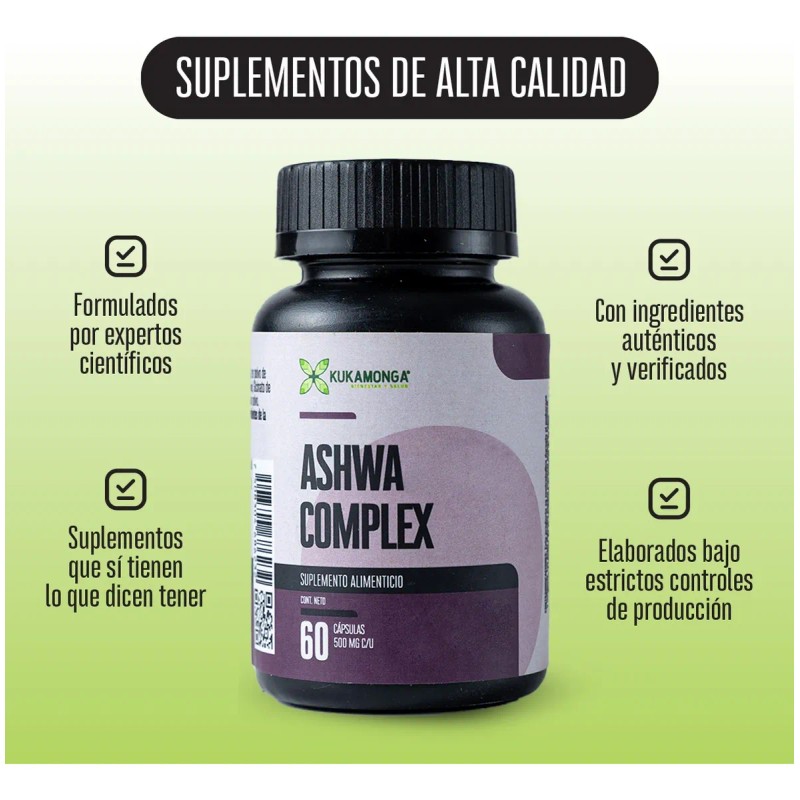 Adaptógeno Complex | Menos Ansiedad Más Equilibrio | 60 Cáps