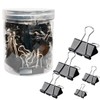 Otylzto 120Pcs Binder Clips Assorted Size, Office Clips with Clear