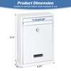 KYODOLED Key Lock Mailboxes for Outside, Locking Wall Mount Mailbox,